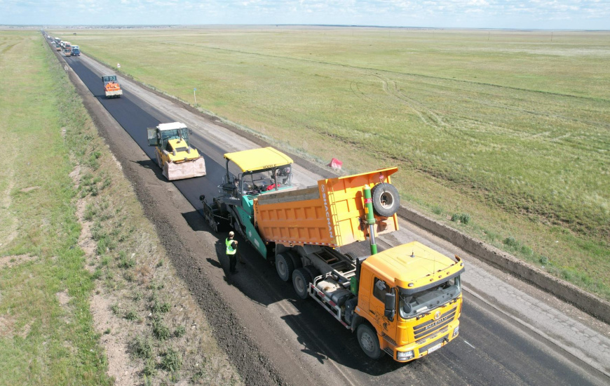 Как идут текущие ремонтные работы на участке дороги «Актобе-Хромтау-Карабутак» 